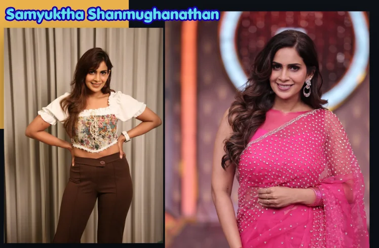 Samyuktha Shanmughanathan Age: Height, Net Worth, Husband, Biography & TV Career samyuktha shanmughanathan age